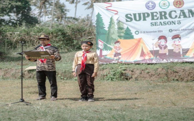 SD-IT Al-Qomar : Gelar Giat Pramuka Pramuka Hebat, Jelajah Bersama, Berkarya Bersama